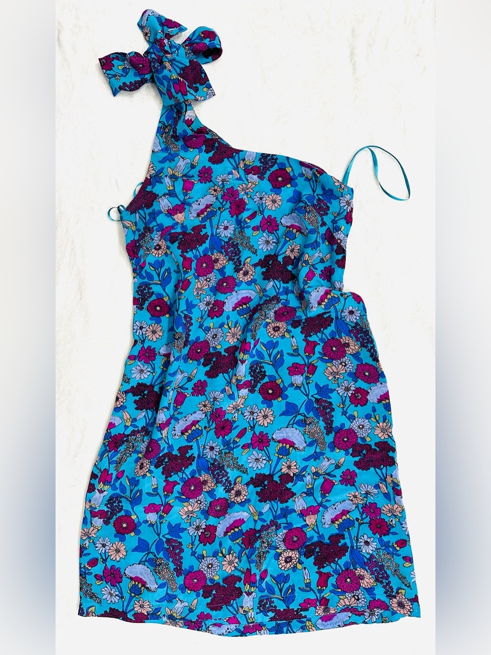 French Connection Dress Floral Size S (4) 100% Silk Excellent Condition